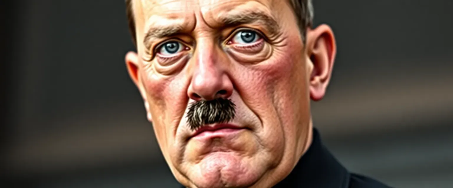 Tall, lanky Adolf Hitler, with piercing blue eyes, thin mustache, and a stoop, commands attention. His deep voice and toxic anti-Semitic views captivate and horrify.