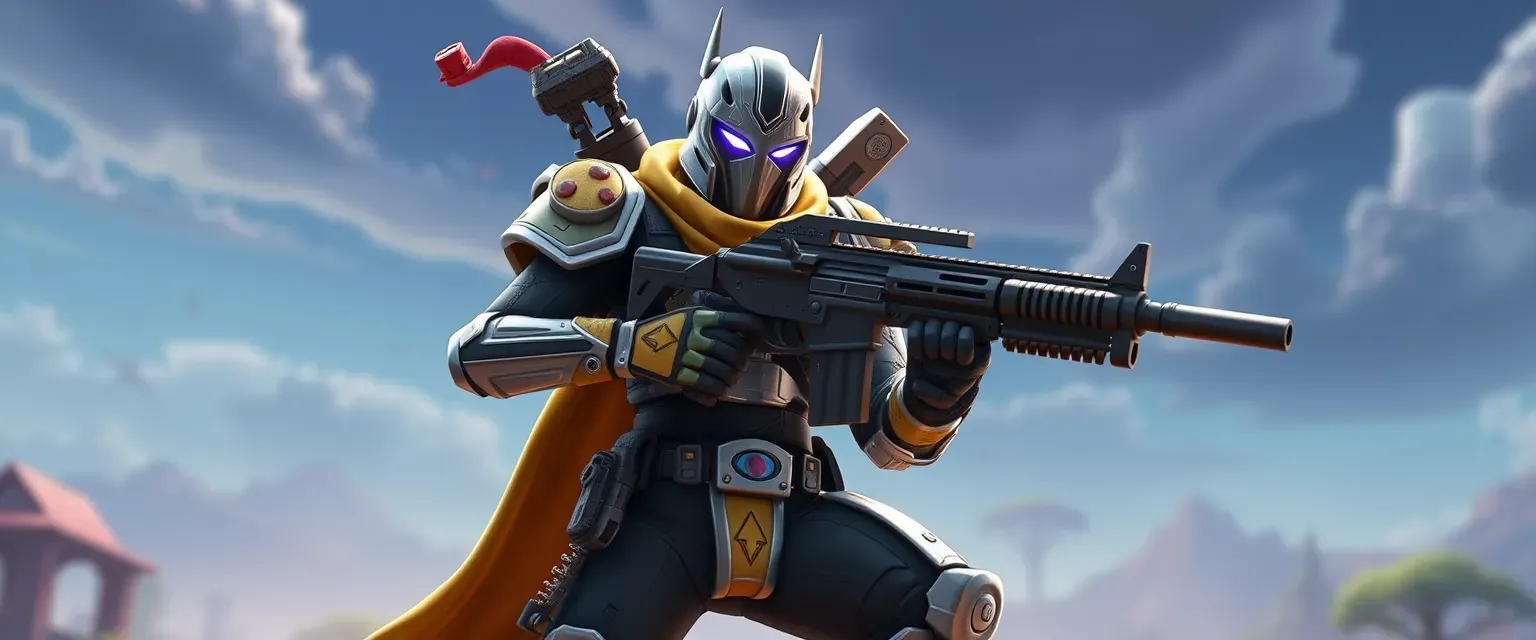 A hero in a virtual world with an arsenal of 1000 guns and 100,000,000,000 costumes, Fortnite embodies resilience and ingenuity, wielding controllers and a Mega Robot to protect his realm.